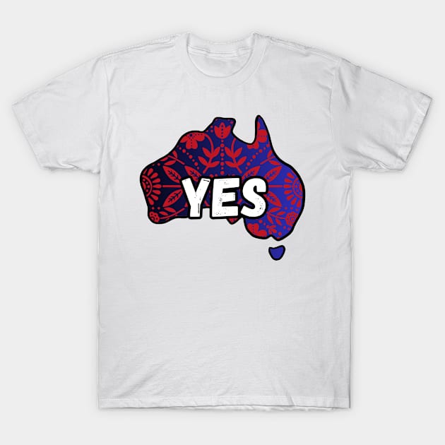 Yes Vote To The Voice Uluru Statement To Parliament Gifts T-Shirt by AdawiArt